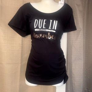 Due in November maternity shirt